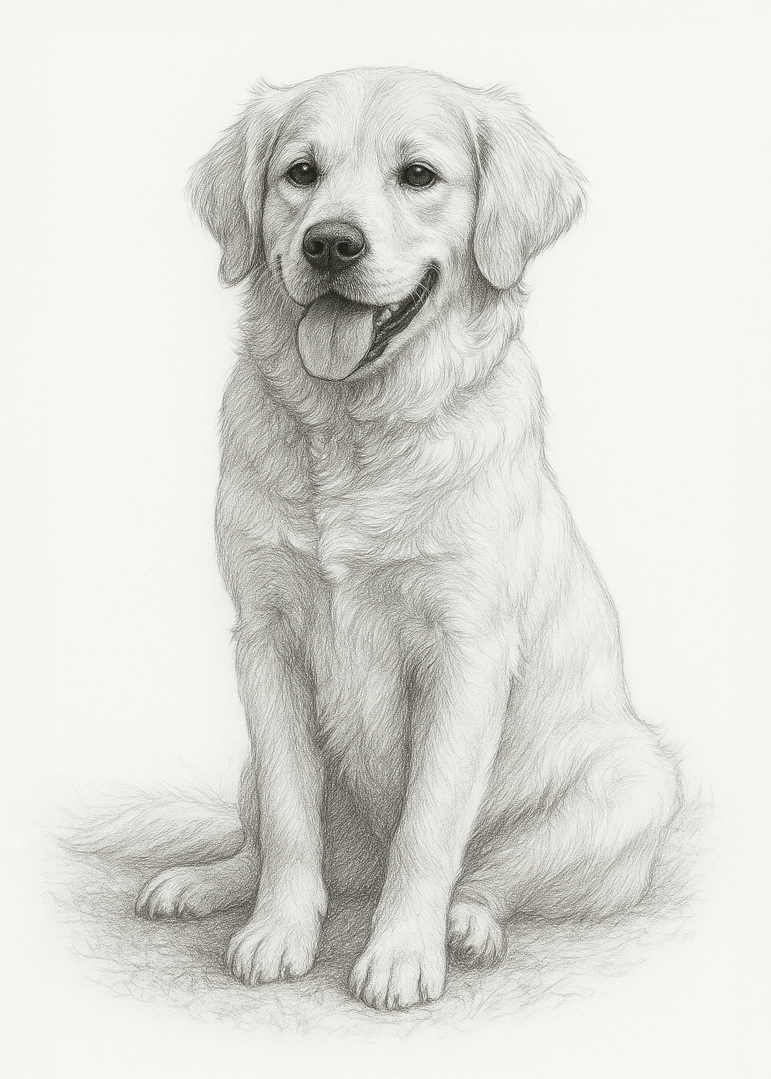 Pet Portrait Sketch (Digital Art)