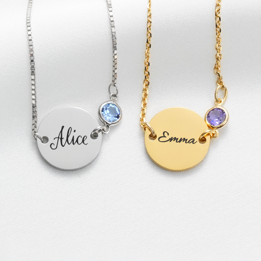 Personalised Name Birthstone Bracelet