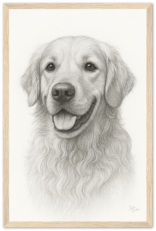 Pet Portrait Sketch (Digital Art)