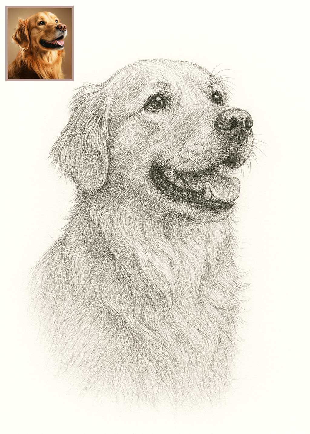 Pet Portrait Sketch (Digital Art)