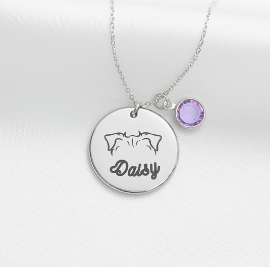Personalised Dog Ears Necklace