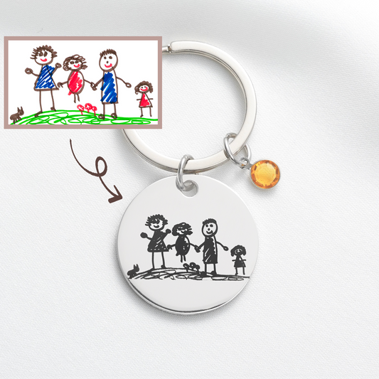 Personalised Little Artist Keychain
