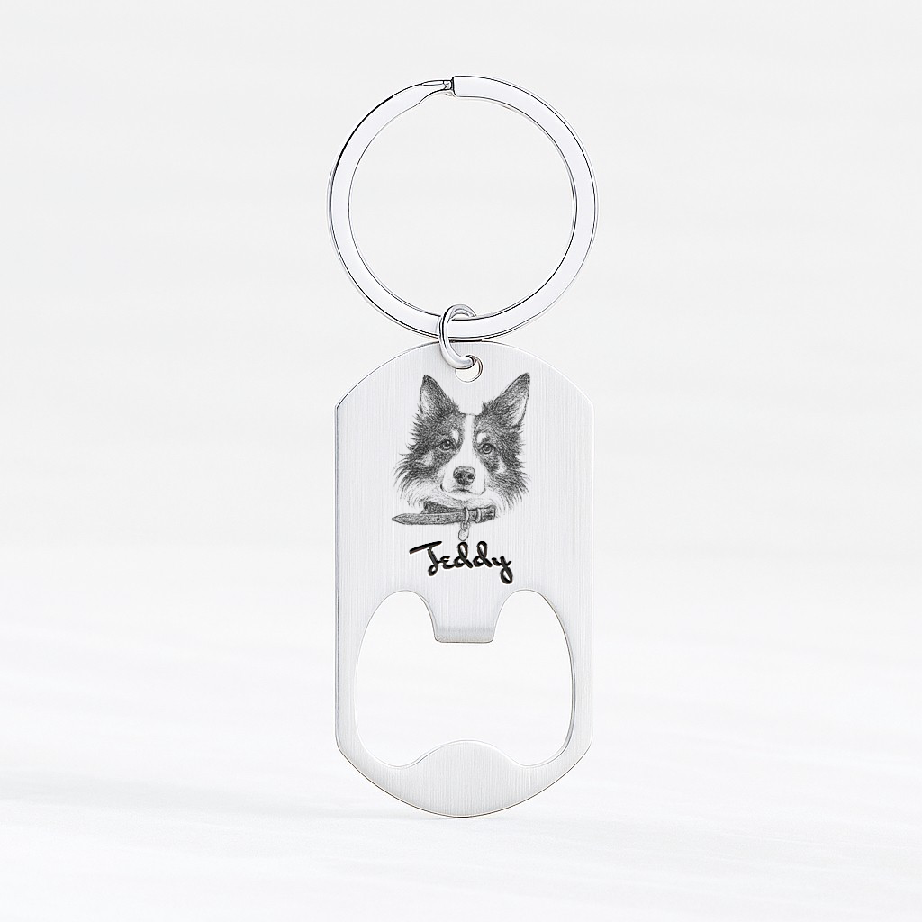 Personalised Pet Portrait Bottle Opener