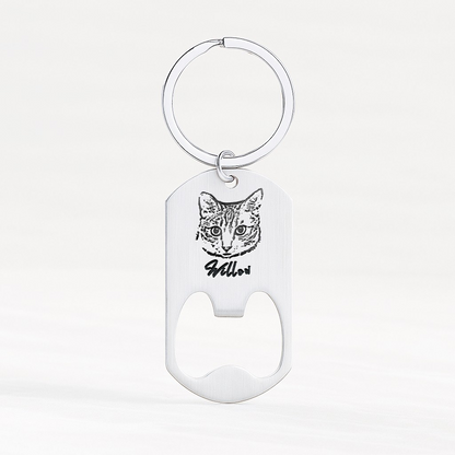 Personalised Pet Portrait Bottle Opener
