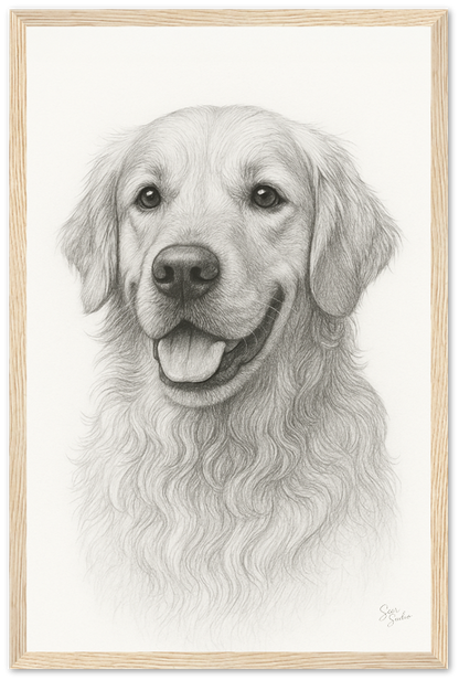 Pet Portrait Sketch (Digital Art)