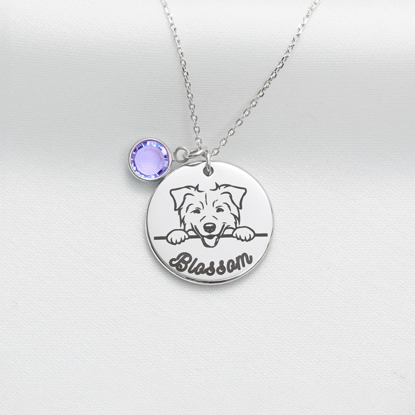 Personalised Peeking Dog Necklace