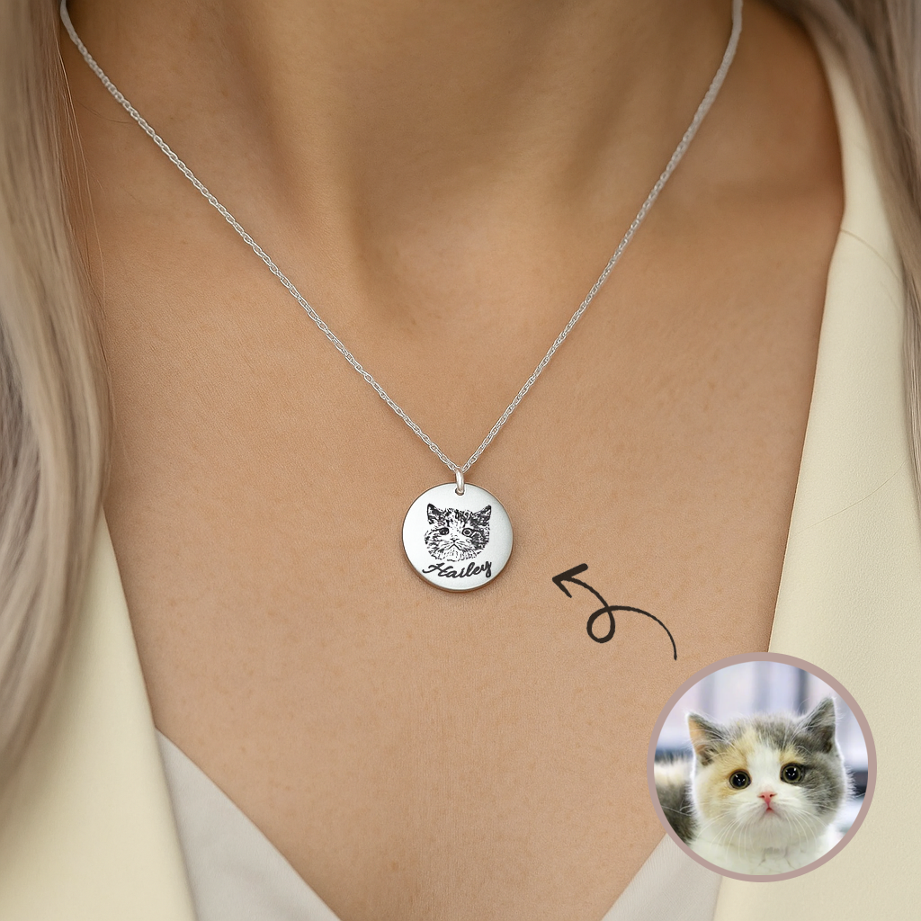 Personalised Pet Portrait Necklace